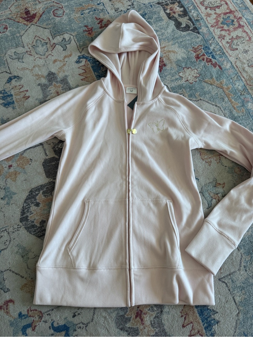 Abercrombie Zip Up Hoodie with Butterfly